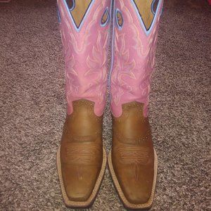 ⭐Pink Twisted X Steel Toe Cow Boy Boots - Women's 7B